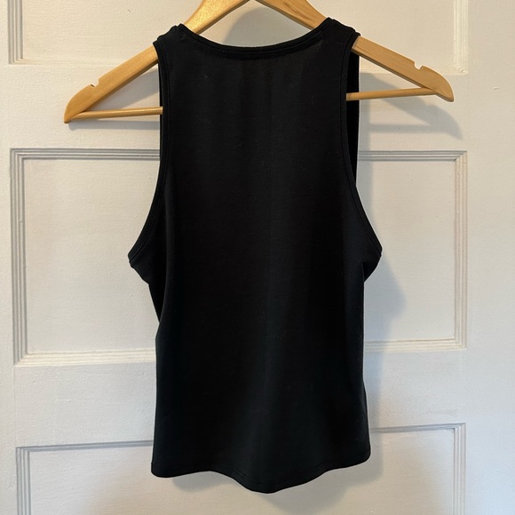 Outdoor Voices Ready Set Knot Black Crop Tank Top - Picture 3 of 9